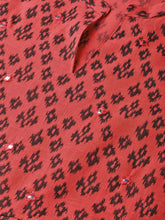 Load image into Gallery viewer, Queen ellie Women Coral Red & Black Printed Empire Dress