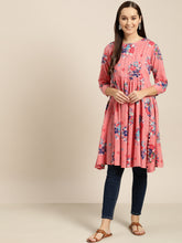 Load image into Gallery viewer, Queen ellie Pink & Blue Printed Tunic