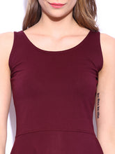 Load image into Gallery viewer, Queen ellie Maroon Skater Dress