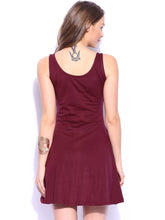 Load image into Gallery viewer, Queen ellie Maroon Skater Dress