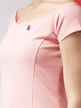 Load image into Gallery viewer, Queen ellie Women Pink Solid A-Line Dress