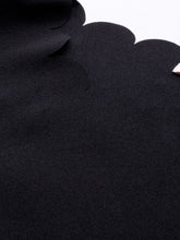 Load image into Gallery viewer, Queen ellie Women Black Solid A-Line Dress