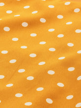 Load image into Gallery viewer, Queen ellie Mustard Yellow & Off-White Polka Dot Print Sheath Dress