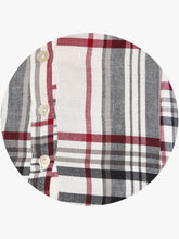 Load image into Gallery viewer, Queen ellie Women Off-White & Black Checked Midi A-Line Dress