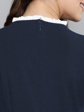 Load image into Gallery viewer, Queen ellie Women Navy Blue Solid Sheath Dress