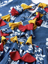 Load image into Gallery viewer, Queen ellie Women Blue & White Printed Maxi Dress