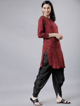 Load image into Gallery viewer, Queen ellie Maroon Printed Tunic