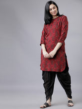 Load image into Gallery viewer, Queen ellie Maroon Printed Tunic