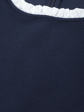 Load image into Gallery viewer, Queen ellie Women Navy Blue Solid Sheath Dress