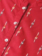Load image into Gallery viewer, Queen ellie Women Red & White Printed A-Line Dress