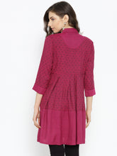 Load image into Gallery viewer, Queen Ellie Pink and blue printed tunic