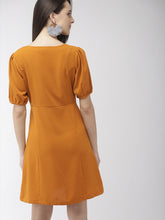 Load image into Gallery viewer, Queen ellie Women Mustard Yellow Sheath Dress