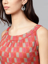 Load image into Gallery viewer, Queen ellie Women Red Printed Maxi Dress