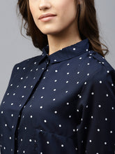 Load image into Gallery viewer, Queen ellie Dot Belted Shirt Dress