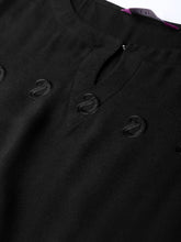 Load image into Gallery viewer, Queen ellie Women Black Embroidered A-Line Dress
