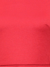 Load image into Gallery viewer, Queen ellie Women Red Solid Fit and Flare Dress
