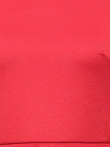 Queen ellie Women Red Solid Fit and Flare Dress